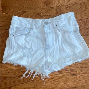 Womans high rise shorts